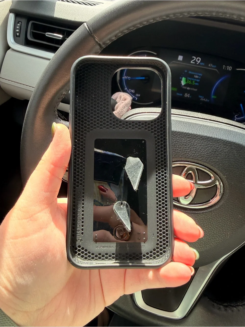 iPhone 14 Floral loopy Phone Case - right handed